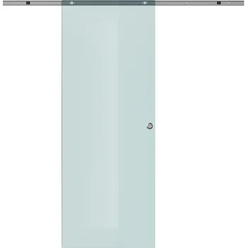 Interiérové dveře HOMCOM Posuvné skleněné dveře Posuvné skleněné dveře do místnosti, matné sklo, 775/900/1025x2050 mm| Aosom