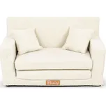 Flumi Dětská rozkládací pohovka Boucle světle béžová