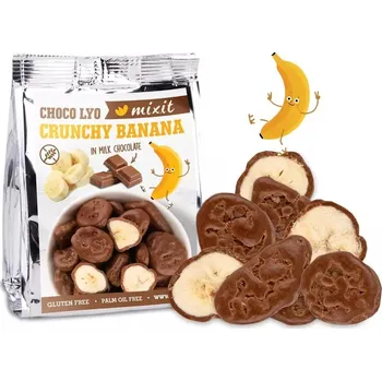 Sušené ovoce Mix.it Křupavé banánky v čokoládě do kapsy