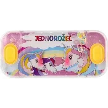 Dětské zboží Teddies Vodní hra hlavolam jednorožec růžová