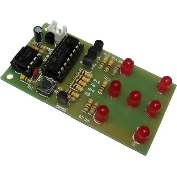 Elektronická stavebnice Hrací kostka elektronická červená, STAVEBNICE ISCK057A