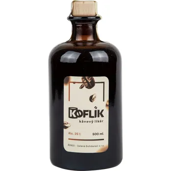 Likér Agnes Zelená Bohdaneč Agnes Koflík (kávový likér) 25% 0,5l