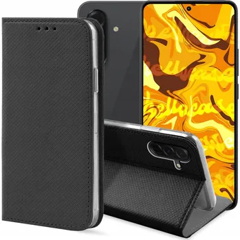 Pouzdro na mobilní telefon Flipové pouzdro Hello Case pro Galaxy A36 5G / A56 5G / A37 / A57 černé