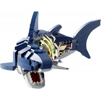 ostatní stavebnice MECHANICAL SHARK BUILDING SET 687 STAVEBNICE KREATIVNÍ SADA 24x12x23CM