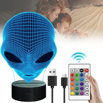 Lampička Noční lampa Bedee černá