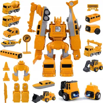 ostatní stavebnice Vzdělávací magnetická Hračka - Stavební vozidla, rozvíjí představivost