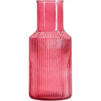 Váza Váza TOLLE skleněná růžová 10x22 cm HOMLA