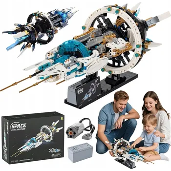 ostatní stavebnice ZESTAW BUDOWLANY 1144 KLOCKÓW STACJA V ELEGANTNÍ KRABIČCE