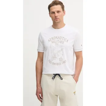 Bavlněné tričko Aeronautica Militare TS2542UJ00641 bílá 00D, vel. L