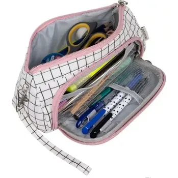 Penál Školní pouzdro - karovaný penál