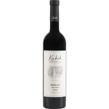 Víno Merlot, Vinařství Kubík, Velké Bílovice (2022)