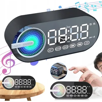 Hodiny Stolní hodiny Bedee černé 11,8 cm