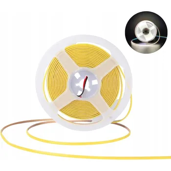 LED páska LED pásek COB Studená Bílá 6000K 400LED PRO 12V 5mm Úzký - světelná linie