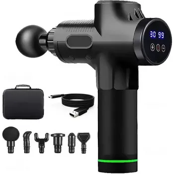 Masážní přístroj Masážní pistole pro celé tělo | relaxace - 30 GEAR ČERNÝ