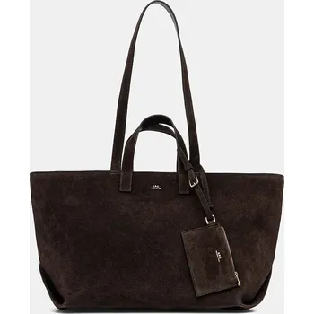 Semišová kabelka A.P.C. LE DRUMMER PXCAL.F67057 hnědá 88X, vel. ONE SIZE