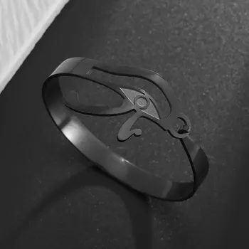 Náramek Vintage široký otevřený unisex náramek | šperk - AL21493-Černá