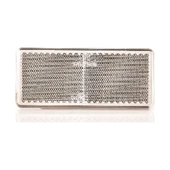 Bílá obdélníková odrazka přední UP96x42 samolepící 846