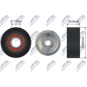 Napínací kladka, žebrovaný klínový řemen AJS Parts RNK-PL-010