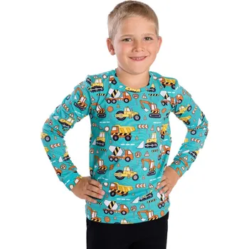 BETTY MODE Dětské tričko Nákladní auta barevná, dlouhý rukáv Velikost: 86