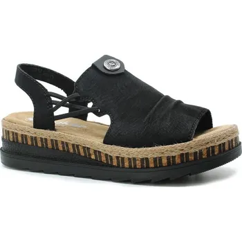 Dámské sandále RIEKER V7972-00 black, dámské sandály vel.42 (RIEKER V7972-00 black)