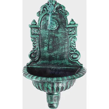 Příslušenství pro plot Umývadlo nástenné Al zliatina, zelená patina, 710x425x225 mm s kohútikom 1/2`, odtokový otvor ø28mm