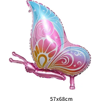 Party dekorace Barevná motýlí dekorace | balónek - motýl růžový , Ostatní