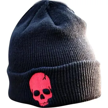 Čepice Punk zimní pletená beanie čepice | doplněk - Červený