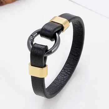 Náramek Elegantní kožený párový šňůrkový náramek | šperk - Styl D , 21 cm