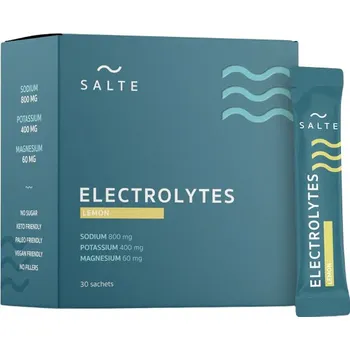 SALTE Electrolytes, Elektrolyty, citrón, 30 sáčků