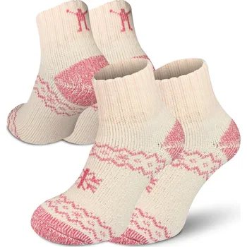 Dámské termoprádlo Northman Arctic Home Merino 2-pack Velikost: 39-41 Růžové Turistické Merino Ponožky