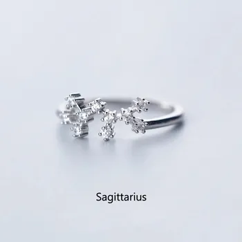 Prsten Minimalistický zirkonový nastavitelný prsten znamení | šperk - RI20Y0096-11 , měnitelná velikost