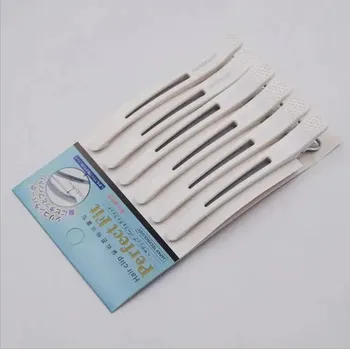 Krokodýlí sekční klipsy do vlasů | sponky - BÍLÝ