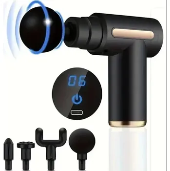 Masážní přístroj Masážní pistole pro celé tělo | relaxace - 6 GEAR ČERNÝ