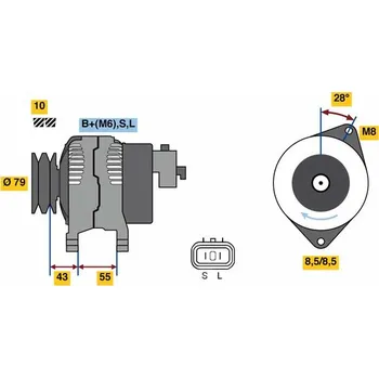Zapalovací a žhavicí svíčka Zapalovací svíčka BOSCH 0 242 230 530