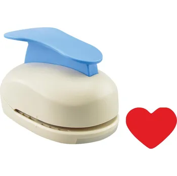 Děrovačka Raznice kovová na papír MAXI srdce