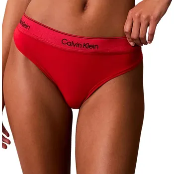 Dámské spodní prádlo Dámská tanga Calvin Klein QF8549 červená velikost S