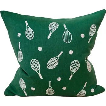 Povlak na polštářek Fine Little Day Vyšívaný povlak na polštář Tennis Embroidere 48 × 48 cm