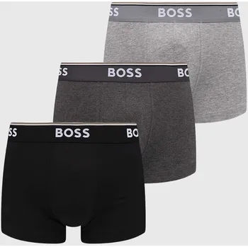 Boxerky Boxerky BOSS Trunk 3P Power 3-pack 50475274 šedá 90A, vel. XL