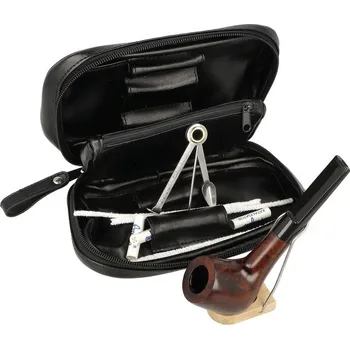 Čistič dýmky Angelo Sada dýmka Angelo, startovací set, dýmka rovná + etue VII, filtr 9mm