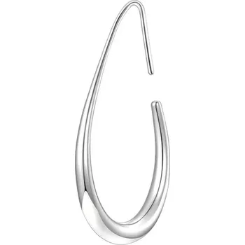 Náušnice Minimalistická oválná ocelová náušnice | módní šperky - 1ks GS , 15x20mm