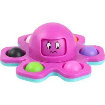 Gadget Fidget spinner chobotnice pop it | antistresová hračka - fialová