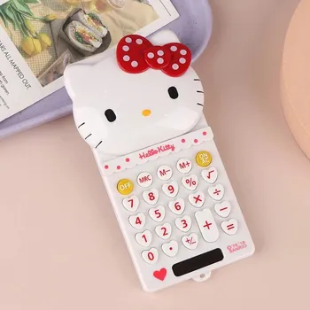 Kancelářská technika Hello kitty dětská kapesní školní kalkulačka | školní pomůcka - Bílý