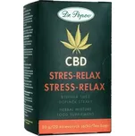 Dr. Popov Konopný čaj s CBD Stres-Relax – pro zklidnění a večerní pohodu, nálevové sáčky (30 g)