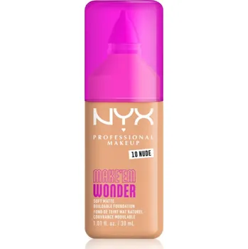 Make-up NYX Professional Makeup Make ‘Em Wonder lehký matující make-up odstín 10 Nude 30 ml