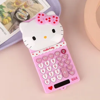 Kancelářská technika Hello kitty dětská kapesní školní kalkulačka | školní pomůcka - Růžový