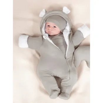 Kojenecký overall Zateplený kojenecký overal/kombinéza s motivem měsíce Luna, šedý Nicol, vel. 62