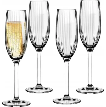Sklenice Sada skleničky na šampaňské prosecco Altom Design Plisse 210 ml 4 kusy