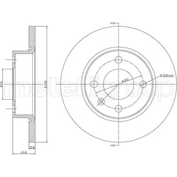 Brzdový kotouč Brzdový kotouč METELLI 23-0551
