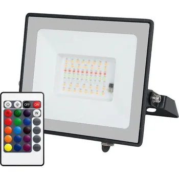 Černý RGBW LED reflektor 30W s 1m kabelem a DO - LED Solution - 24155 - 24155