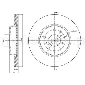 Brzdový kotouč Brzdový kotouč METELLI 23-0895C